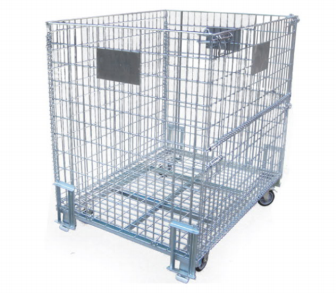 Angle iron support frame storage cage